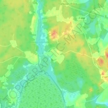 Topografische kaart Tunabo, hoogte, reliëf