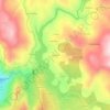 Topografische kaart O Enxilde, hoogte, reliëf