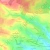 Topografische kaart Les Rues d'à Bas, hoogte, reliëf