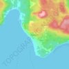 Topografische kaart Sointula, hoogte, reliëf