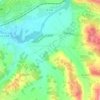 Topografische kaart La Romana, hoogte, reliëf