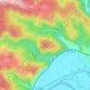 Topografische kaart Pech Merle, hoogte, reliëf