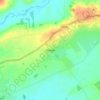 Topografische kaart Dinton, hoogte, reliëf