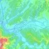 Topografische kaart Pallerone, hoogte, reliëf