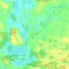 Topografische kaart Hågerup, hoogte, reliëf