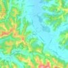 Topografische kaart Palagio, hoogte, reliëf