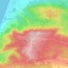 Topografische kaart Bandeira, hoogte, reliëf