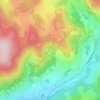 Topografische kaart La Cotiande, hoogte, reliëf