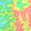 Topografische kaart Chiusure, hoogte, reliëf