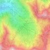Topografische kaart Albion Basin, hoogte, reliëf