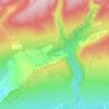 Topografische kaart Font-Jouvale, hoogte, reliëf