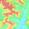 Topografische kaart Peyre Haut, hoogte, reliëf