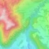 Topografische kaart Sur Châbles, hoogte, reliëf