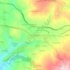 Topografische kaart Passo di Mirabella, hoogte, reliëf