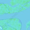 Topografische kaart Southern Moreton Bay Islands, hoogte, reliëf