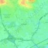 Topografische kaart Gullegem, hoogte, reliëf