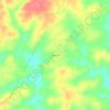 Topografische kaart Simpson, hoogte, reliëf