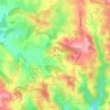 Topografische kaart La Gente, hoogte, reliëf