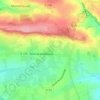 Topografische kaart La Lamerie, hoogte, reliëf