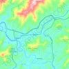 Topografische kaart Sylva, hoogte, reliëf