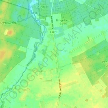 Topografische kaart Neumarkhausen, hoogte, reliëf