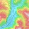 Topografische kaart Cismon del Grappa, hoogte, reliëf