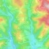 Topografische kaart Claveisette, hoogte, reliëf