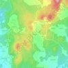 Topografische kaart Vilameán, hoogte, reliëf