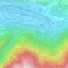 Topografische kaart Previsdomini, hoogte, reliëf