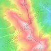 Topografische kaart Monte Venal, hoogte, reliëf