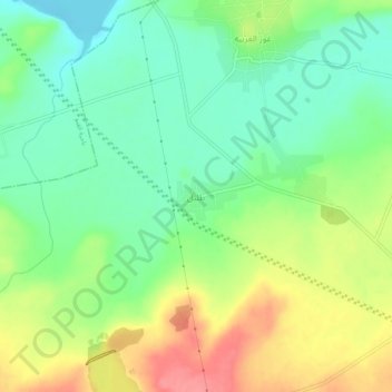 Topografische kaart Tallil, hoogte, reliëf