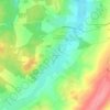 Topografische kaart La Villotte, hoogte, reliëf