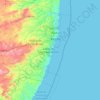 Topografische kaart Região Metropolitana do Recife, hoogte, reliëf