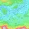 Topografische kaart Auer, hoogte, reliëf