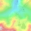 Topografische kaart Pinet, hoogte, reliëf
