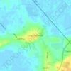 Topografische kaart Little Downham, hoogte, reliëf