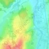 Topografische kaart Les Chesnez, hoogte, reliëf