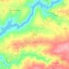 Topografische kaart Espadanal, hoogte, reliëf