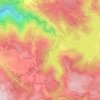 Topografische kaart Cambedo, hoogte, reliëf