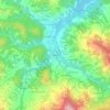 Topografische kaart Le Moline, hoogte, reliëf