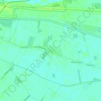 Topografische kaart Marmorta, hoogte, reliëf