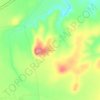 Topografische kaart Karababa, hoogte, reliëf