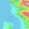 Topografische kaart Vesto, hoogte, reliëf