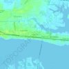 Topografische kaart Carolina City, hoogte, reliëf