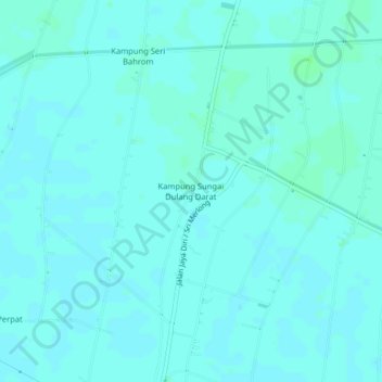 Topografische kaart Kampung Sungai Dulang Darat, hoogte, reliëf