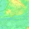 Topografische kaart La Venrie, hoogte, reliëf
