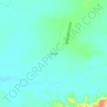 Topografische kaart Larrawa, hoogte, reliëf