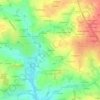 Topografische kaart La Douve, hoogte, reliëf
