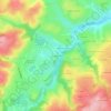 Topografische kaart Le Puy Bernard, hoogte, reliëf