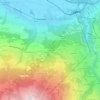Topografische kaart Le Fréney, hoogte, reliëf